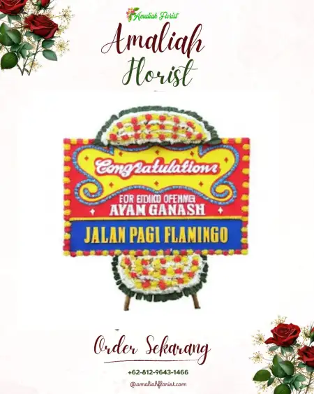 Sewa Papan Bunga Bunglai
